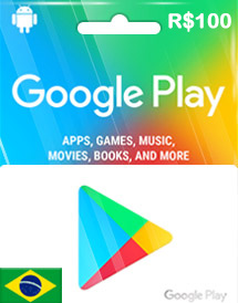 Códigos grátis gift card Google Play + Bônus R$ 100 - Recarga Google Play  (Online)